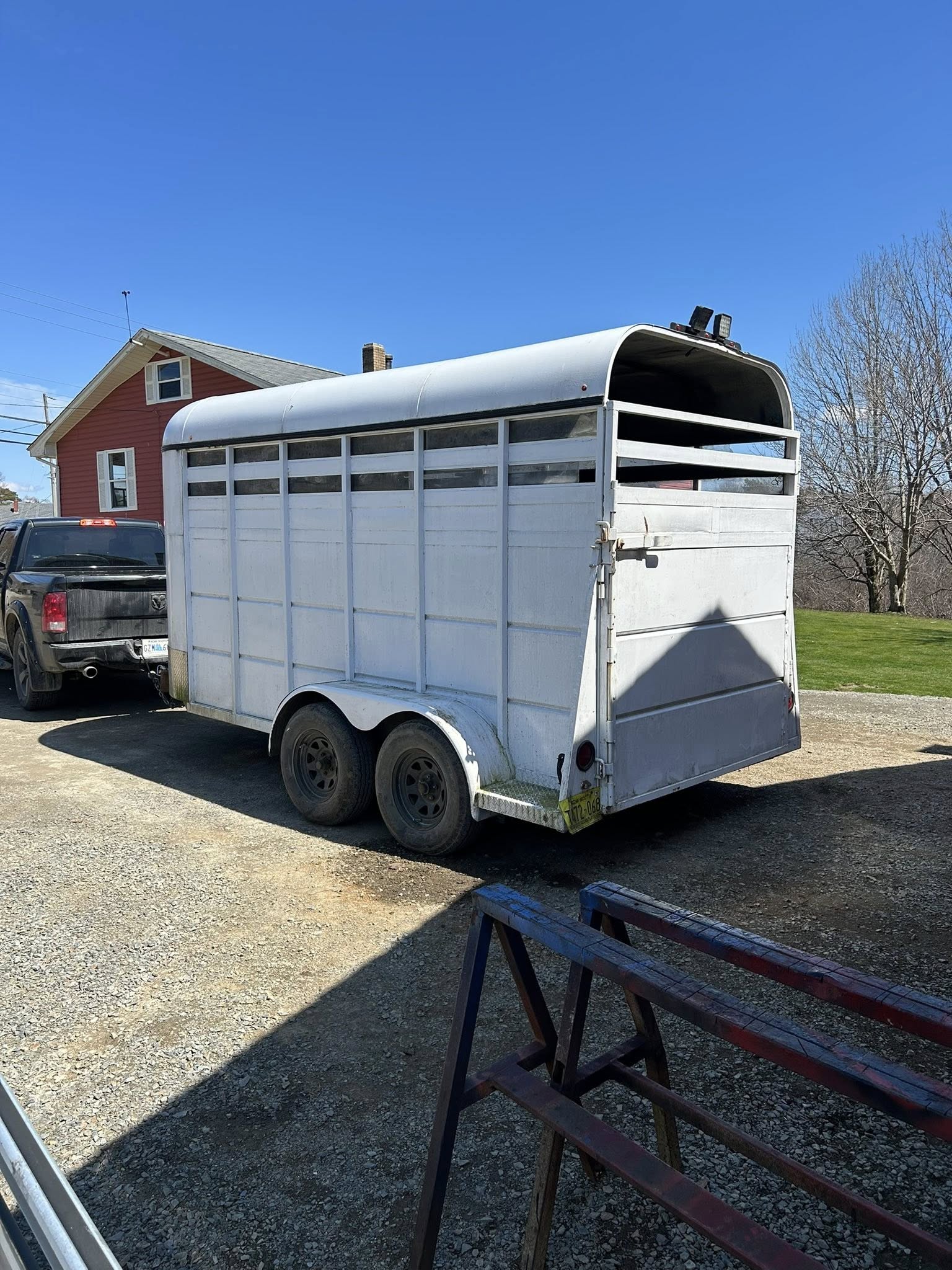 Livestock Trailer Interior/Angle View